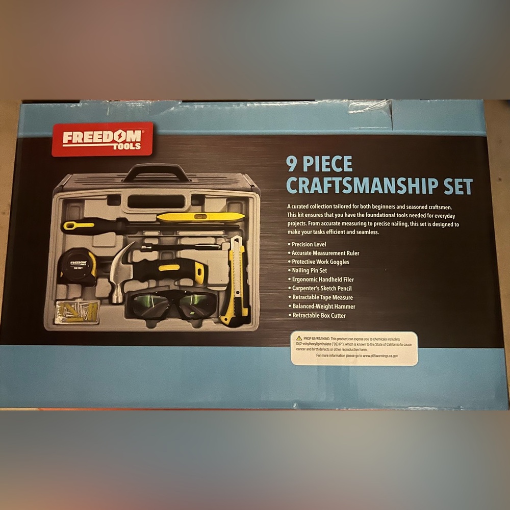 Freedom tools -9 Pc Craftsmanship  Set ~ New in box